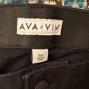 Ava and Viv High-rise Black Jeans 18W - Brand New